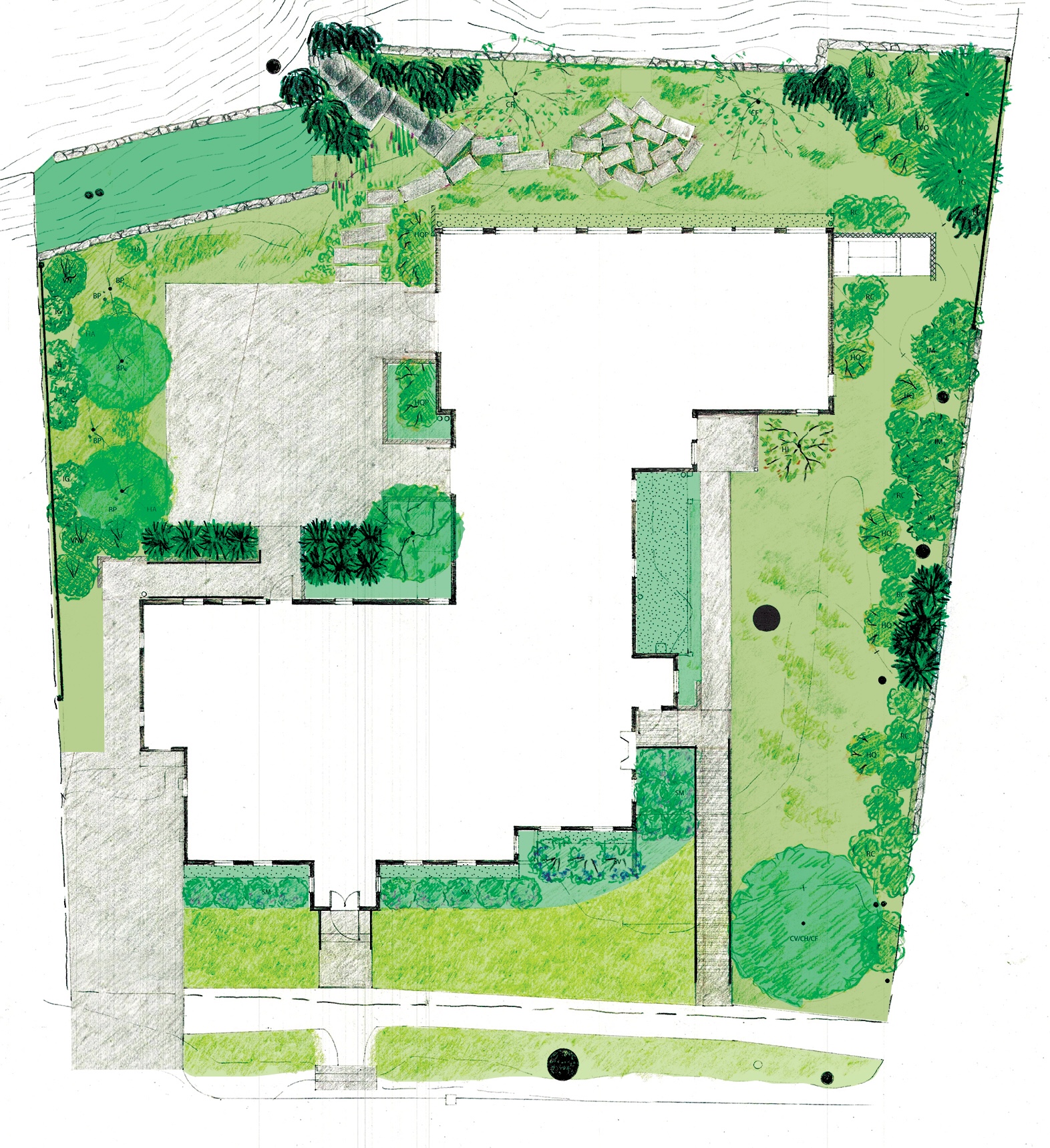 Garden in color